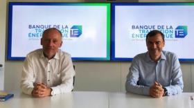 Pierre-Henri Grenier, directeur exécutif de la Banque de la transition énergétique, et Daniel Karyotis, dg de BPAura.