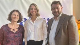 Juliette Jarry (Huggy), Corinne Danthony (BNP Paribas) et  Frédéric Faye (groupe Apicil).