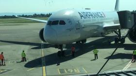 Arrivée du Boeing 787, à Lyon Saint Exupéry