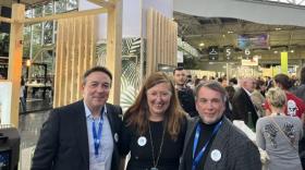 Marc Do Van Tuan, directeur général adjoint du Crédit Agricole Centre Est, Raphaëlle Comby (Directrice conseil et développement des entreprises) et Jean Gauthier (Directeur développement des marchés spécialisés).