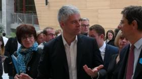 Laurent Wauquiez en compagnie de Nicolas Dufourcq