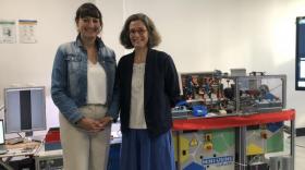 Caroline Félix, directrice générale de la Ruche Industrielle, et Emeline Baume, vice-présidente à l'Economie à la Métropole de Lyon, brefeco.com