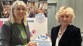 Alexandra Carraz-Castelli (Les Lyonnes) et Sophie Noël (Arkea) ont lancé le Club des entreprises pionnières de l’égalité.