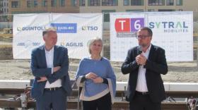 Le tramway T6 sur de bons rails, à Villeurbanne