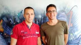 Johan Lopes, fondateur de Klapp, accompagné de Vincent Vienet, business developper.