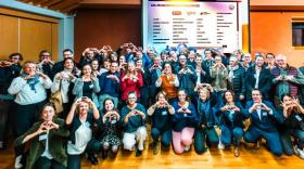 Les 35 entreprises fondatrices des Entreprises du cœur réunies le 4 décembre dernier à l'occasion de la soirée de lancement.
