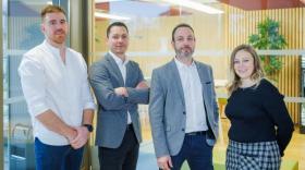 De gauche à droite : Fabien Beydon, Bruno Bouvier, Cédric Lucatelli, Marine Gibert.