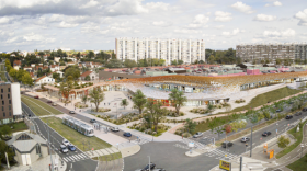 Les travaux de restructuration du centre commercial des Galeries Lafayette de Lyon ont débuté en 2021.