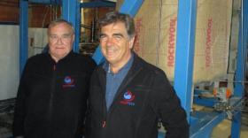 Jean-Edmond Chaix (à g.), inventeur du procédé Turbosol, et Patrick Bouchard, président de Hevatech. - bref eco.com