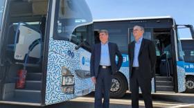 Alexandre Nanchi (à droite), président, et Emmanuel Boivin, directeur général des Transports de l'Ain.