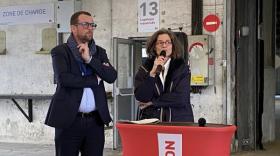 Cédric Van Styvendael et Emeline Baume présentent les futures ressourceries