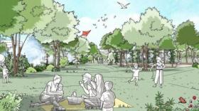 Sur environ 2,5 hectares, le futur Parc Saint-Jean à Clermont-Ferrand se composera d’une mosaïque d’espaces aux ambiances multiples.