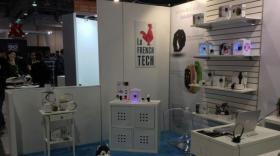 Le stand de Linkoo Technologies lors du CES 2017 de Las Vegas.