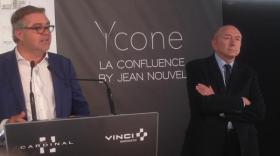 Inauguration de l'immeuble Ycone à Lyon Confluence