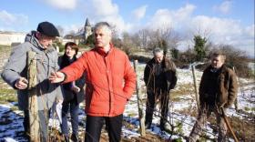 Laurent Wauquiez dans le Beaujolais.