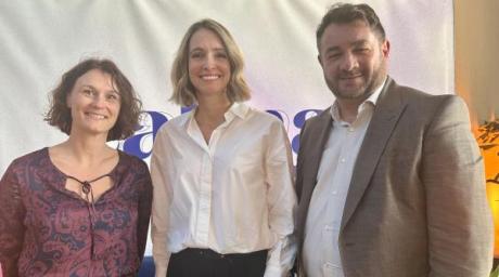 Juliette Jarry (Huggy), Corinne Danthony (BNP Paribas) et  Frédéric Faye (groupe Apicil).