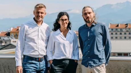 Stéphane Dothée, Sima Ohadi et Batiste Roger (de g. à d.) ont fondé OdonaTech en mai 2019.