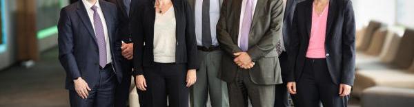 Le comité de direction générale, avec le président du conseil de surveillance : Nicolas BALERNA, François CODET, Fabienne BOCHET, Michel MANENT, Didier BRUNO, Guillaume ISERENTANT et Andrea JOSS.