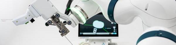 Andy, le premier robot développé par le valentinois Amplitude pour la chirugie du genou.