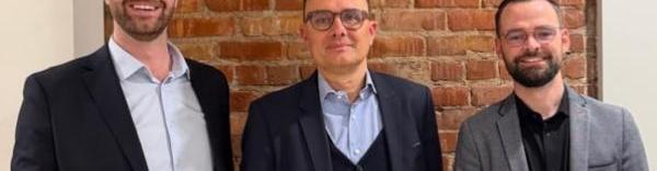 Jean-Philippe Saurat (MSGL), Olivier Chetail (Fiducial North America) et Thomas Magre (MSGL).