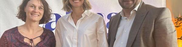 Juliette Jarry (Huggy), Corinne Danthony (BNP Paribas) et  Frédéric Faye (groupe Apicil).