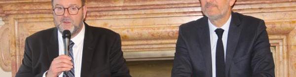 Philippe Valentin, président de la CCI Lyon Métropole Saint-Etienne Roanne et Alban Pousset-Bougère, bâtonnier de Lyon.