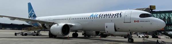 L'Airbus A321LR d'Air Transat - aéroport lyon saint exupery - bref eco