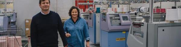 Arnaud de Belabre et Karine Renouil-Tiberghien, cofondateurs de MLT (Manufactures de Layette et Tricots).