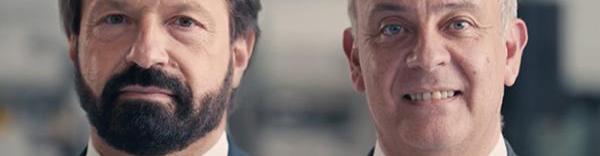 Christophe Gaussin et Jean-Claude Bailly, du groupe Gaussin.