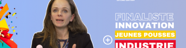 Marine Torrollion présente O-Techno, finaliste des Trophées Bref Eco de l'Innovation.