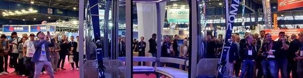 La télécabine Pure, de Poma, a été présentée pour la première fois le 21 avril lors de Mountain Planet à Grenoble.