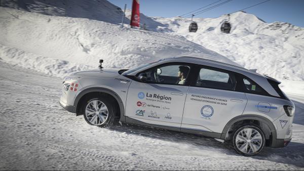 Six heures d'endurance, à Val Thorens le 14 décembre 2021, sur Hyundai NEXO.