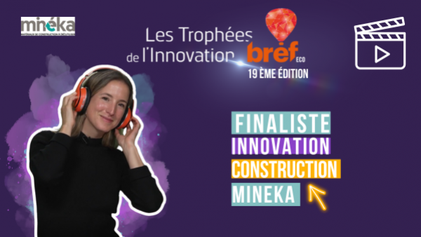 Joanne Boachon présente l'innovation de Minéka, finaliste des Trophées Bref Eco de l'Innovation.