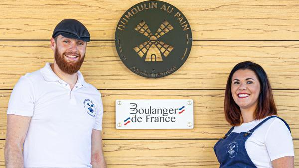 Romain Dumoulin et Perrine Laurent, cofondateurs de la boulangerie-pâtisserie DUMOULIN AU PAIN