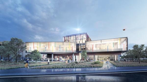 Le futur Hôtel de logistique urbaine sur le port Edouard Herriot à Lyon, brefeco.com