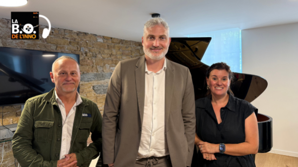 François-Pierre Salamand (Plus2Sens), Sébastien Baril (Serge Ferrari) et Corinne Delisle (Bref Eco).