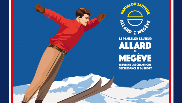 Le fameux fuseau AAllard imaginé en 1930 avec le futur champion de ski Emile Allais.