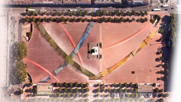 L'oeuvre Tissage urbain
