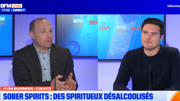 Calixte Payan, fondateur de Sober Spirits, invité de Bref Eco et BFM Lyon