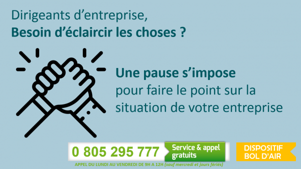 Le dispositif Bol d’Air au service des entreprises en difficulté