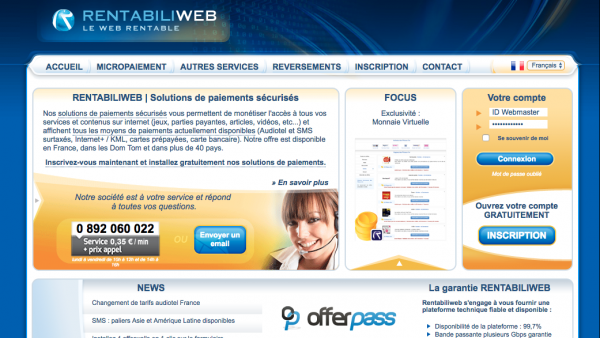 site web RENTABILIWEB Telecom brefeco.com