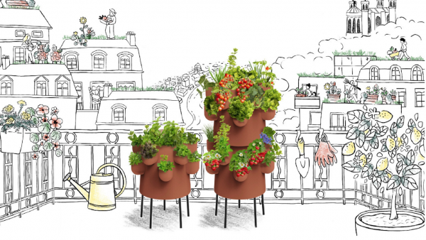 Ceercle propose un potager composteur pour balcons. - bref eco