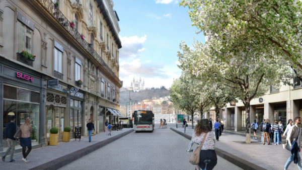 Dans le cadre du programme Presqu'île à vivre, priorité sera donnée aux autobus sur la rue Grenette, artère stratégique qui relie les deux fleuves.