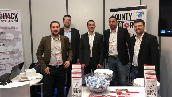 Les collaborateurs de Yes We Hack au forum international de la cybersécurité