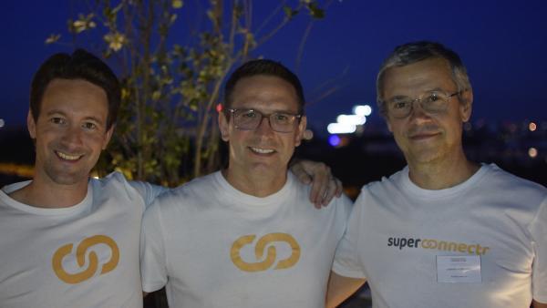 Les fondateurs de SuperConnectr gauche à droite : Damien Armenté, Sébastien Lecanu et Laurent Aubertin