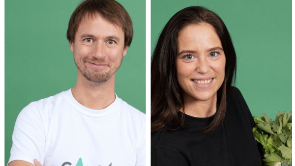 Pierre-Yves Coeurdevey et Coline Casini (Carot'), sont candidats au Prix EY de la Start-Up de l'Année.