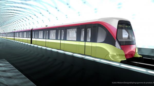 Visuel 3D du futur métro