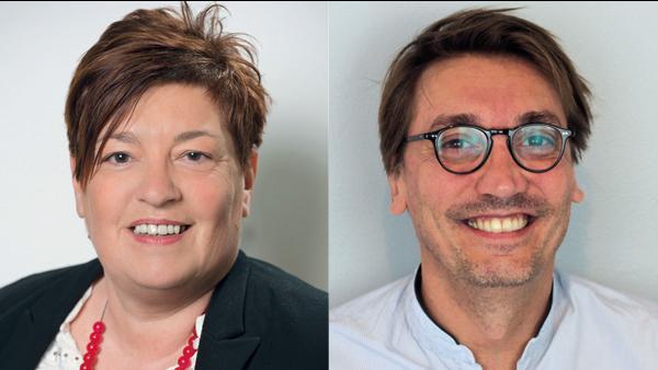 à gauche : Marie-Claude Frossard, directrice territoriale déléguée du Léman et à droite : David Lecomte, chargé de recrutement au Club Med