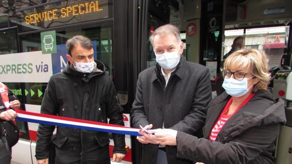 inauguration ligne express TCL
