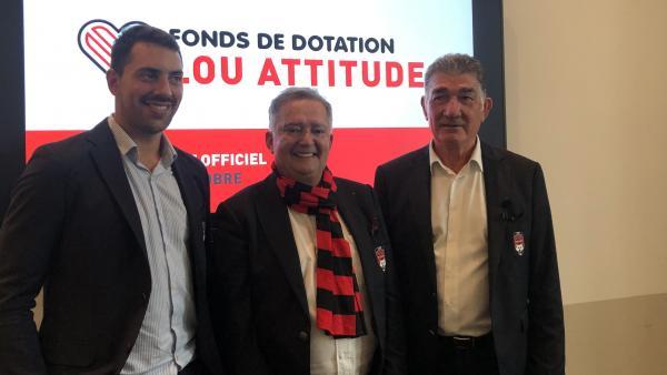 Thomas Quantin, chargé de missions, Guy Mathiolon, président, et Serge Bruhat, secrétaire du fonds de dotation LOU Attitude.